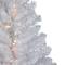 3ft. Pre-Lit Snow White Artificial Christmas Tree, Clear LED Lights